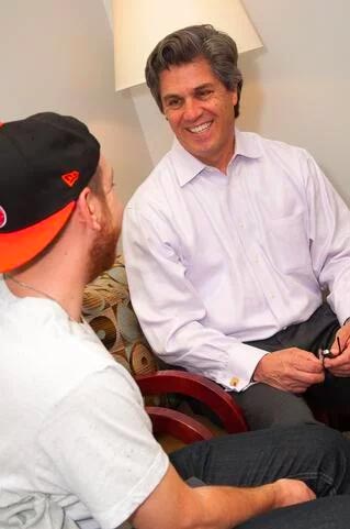 Counselor Talking to Addict